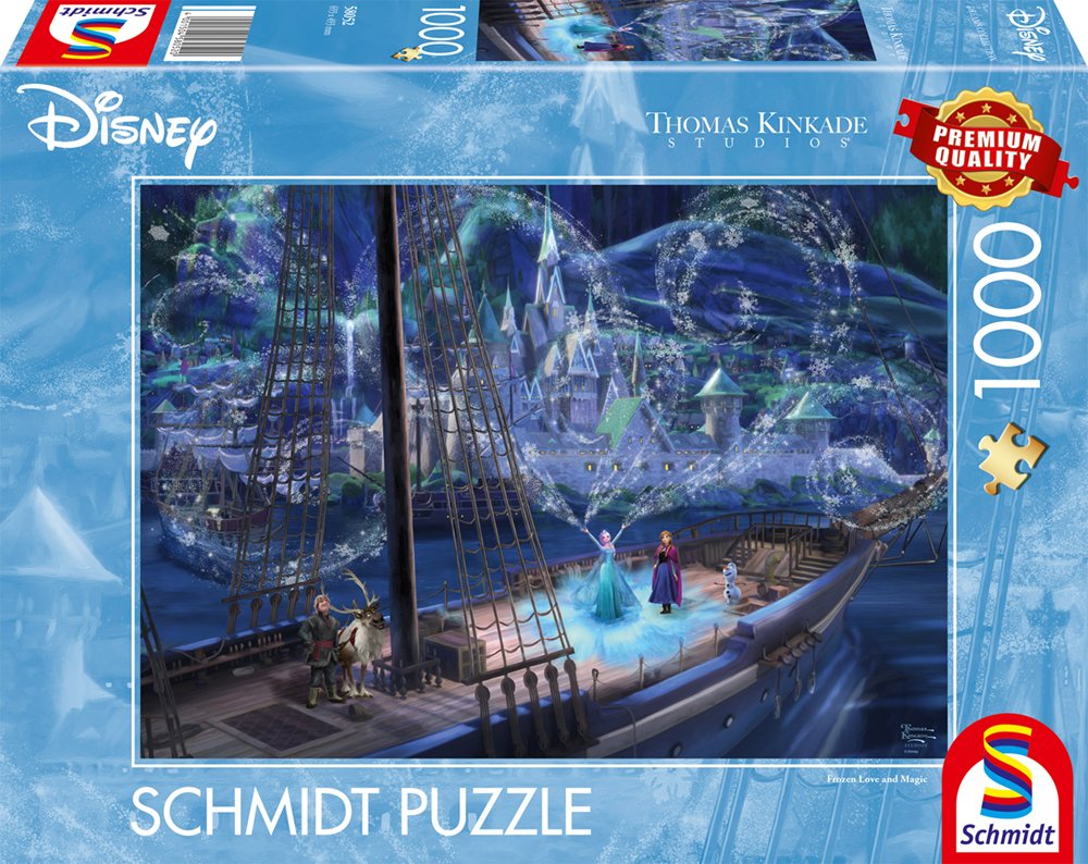 Schmidt Spiele Thomas Kinkade Studios: Disney - Frozen Love And Magic (1000 Teile) 58052