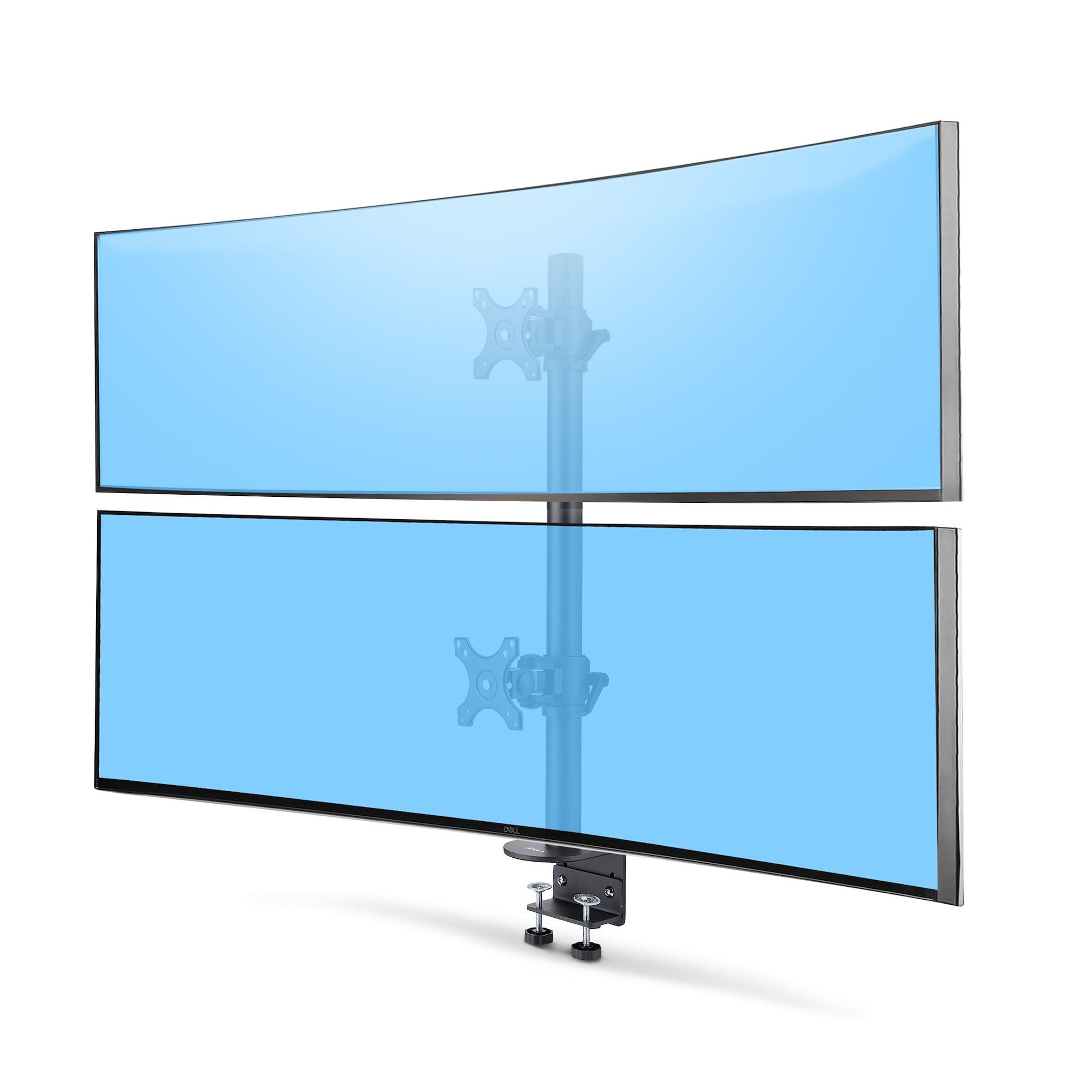 Startech.Com Dual Monitorhalterung 124,46cm 49zoll Fur 2 Vertikal Gestapelte Monitore 2x 16 Kg Vesa Bildschirmhalterung-Monitorarm