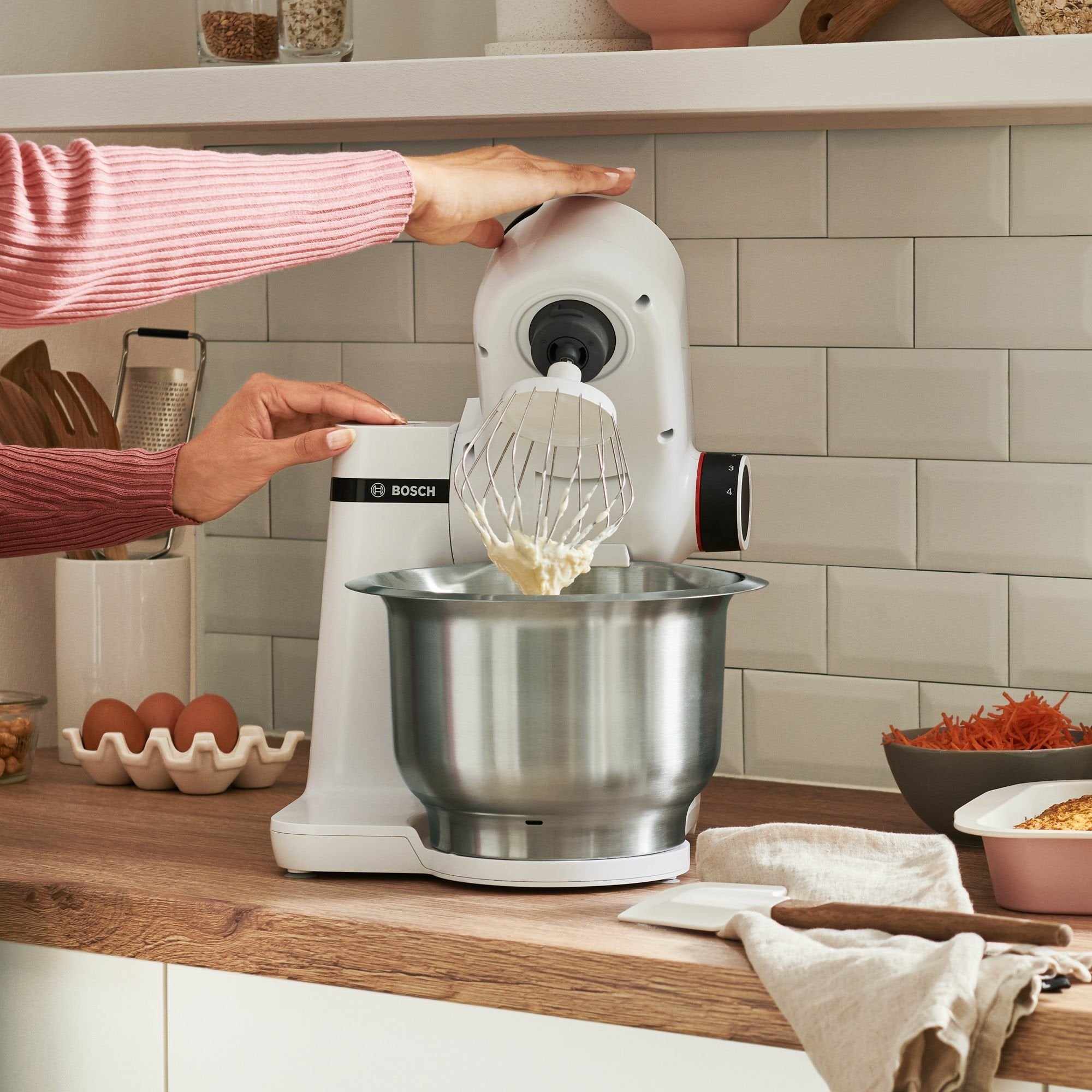 Robot De Cocina Bosch Mum Serie 2/ 700w/ Capacidad 3.8l/ Blanco