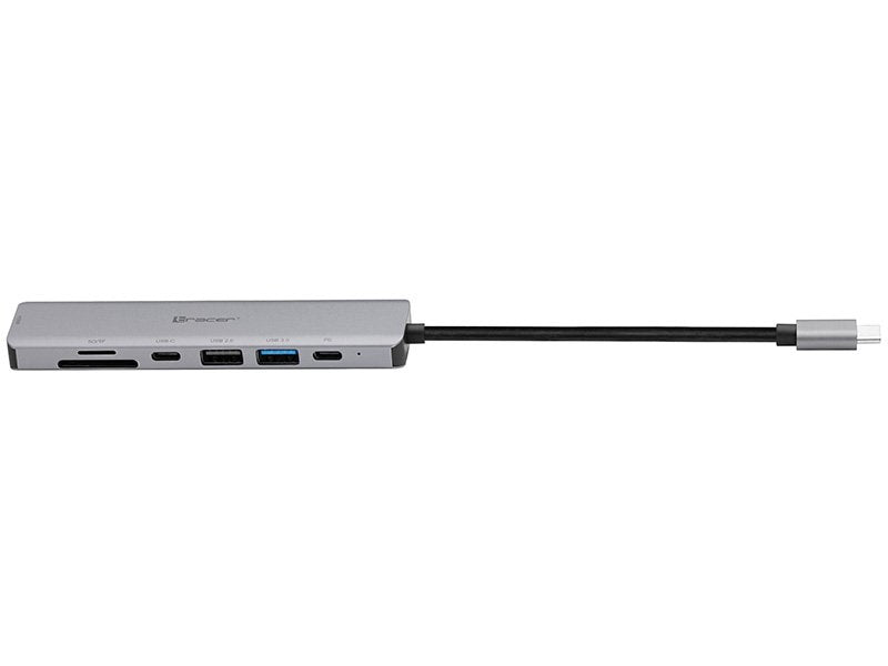 EAN 5907512868638 - Tracer TRAPOD46997 base para portátil y replicador de puertos USB Tipo C Aluminio imagen 2