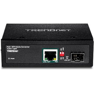 Convertidor De Medios De Trendnet Industrial Sfp A Gbit Poe +  Ti-Pf11sfp