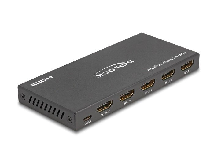 Delock Hdmi Switch 4 X Hdmi In A 1 X Hdmi Out 8k 60 Hz
