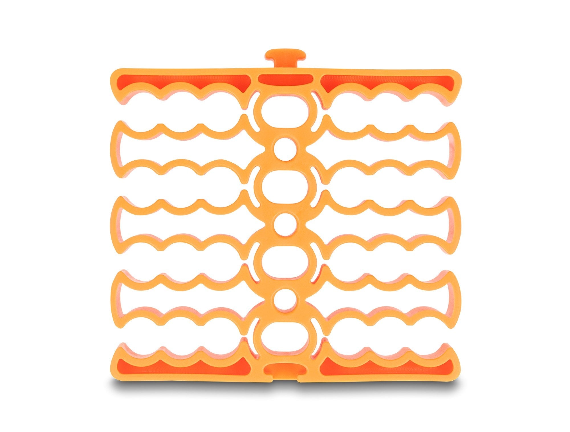 Delock 66255 Organizador De Cables Con 24 Entradas De Cable Naranja