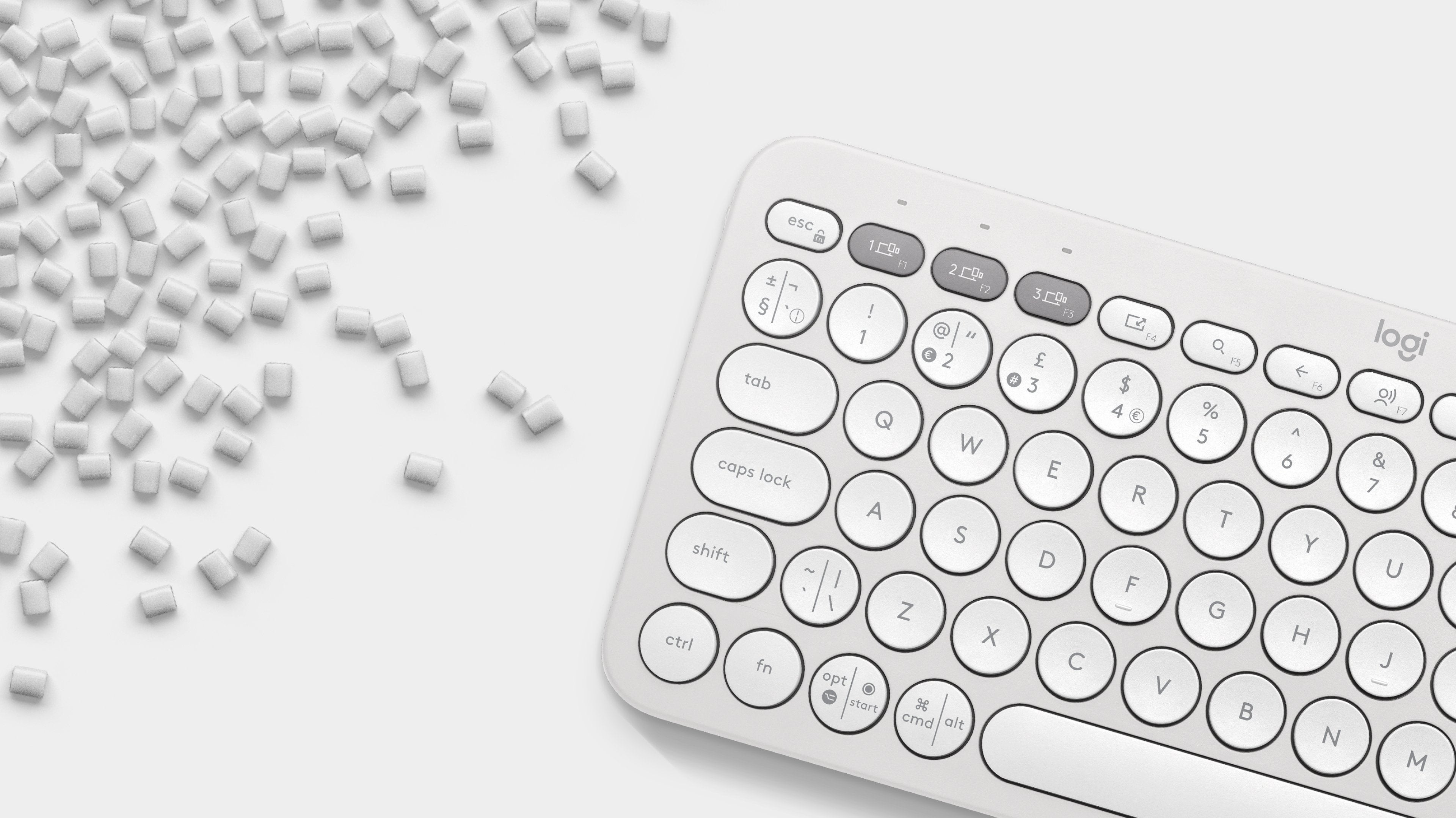 EAN 5099206111080 - Logitech 920-011796 teclado Universal Bluetooth QWERTZ Alemán Blanco imagen 7