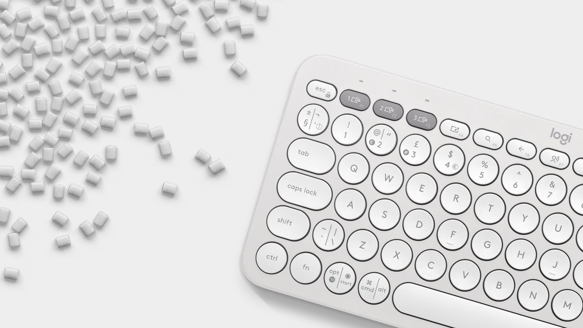 Pebble Keys 2 K380s Tonal White - Fra Bt N/A Central-419universal