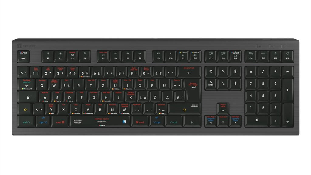 EAN 5707795020248 - Logickeyboard LKB-OSX-A2M-DE teclado Juego USB QWERTZ Alemán Negro imagen 1