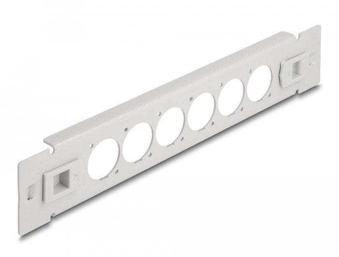 Delock Panel De Conexión Tipo-D De 10?, 6 Puertos, Sin Herramientas, Gris