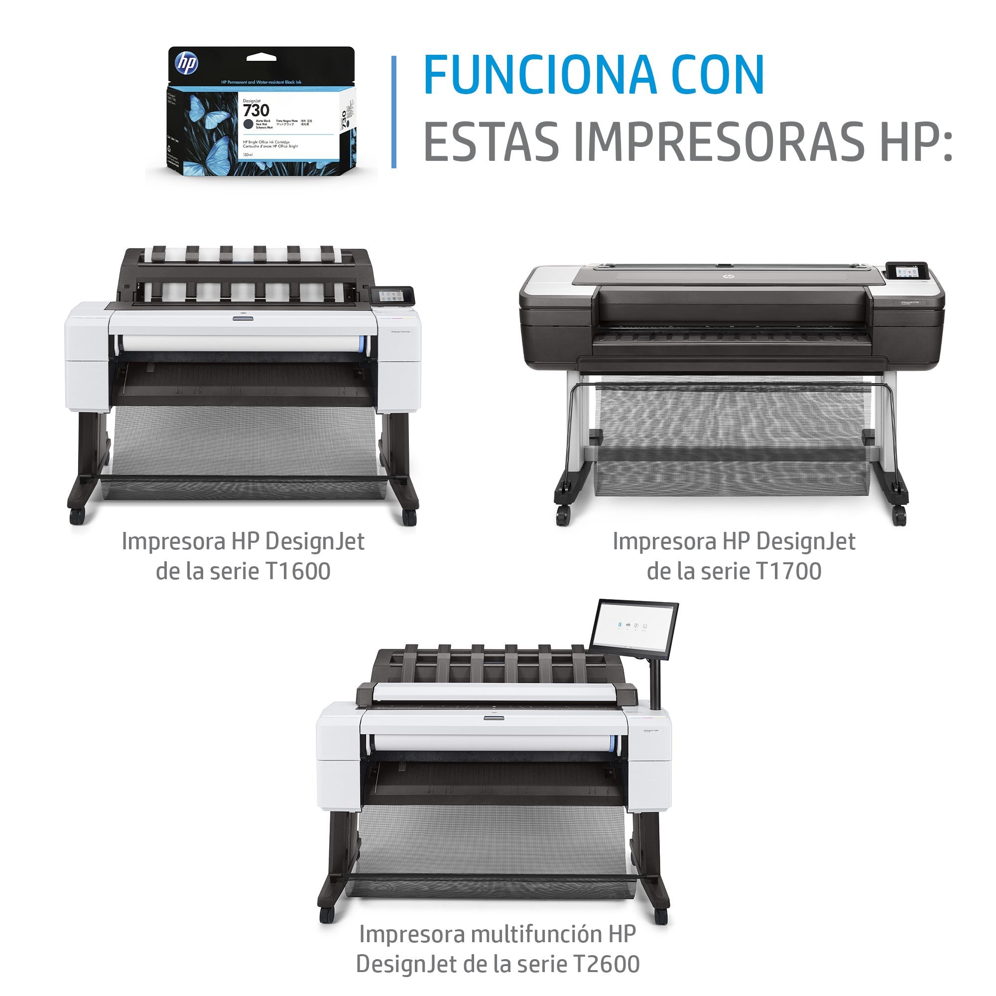 EAN 0190781726975 - HP 730 130-ml Gray DesignJet Ink Cartridge cabeza de impresora Inyección de tinta térmica imagen 2