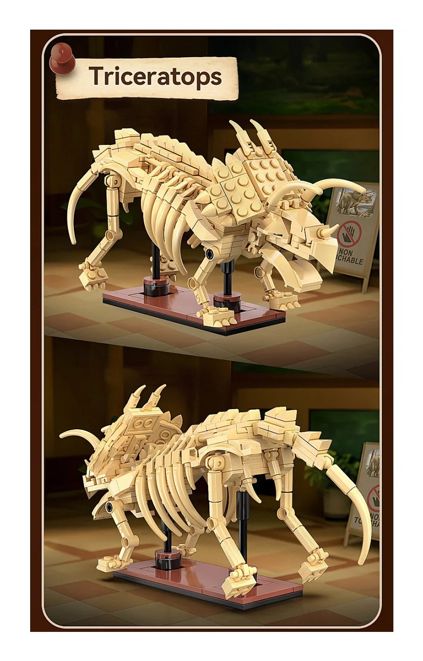 Jamara Cada Dinosaurier Fossil Triceratops Bricks 8+