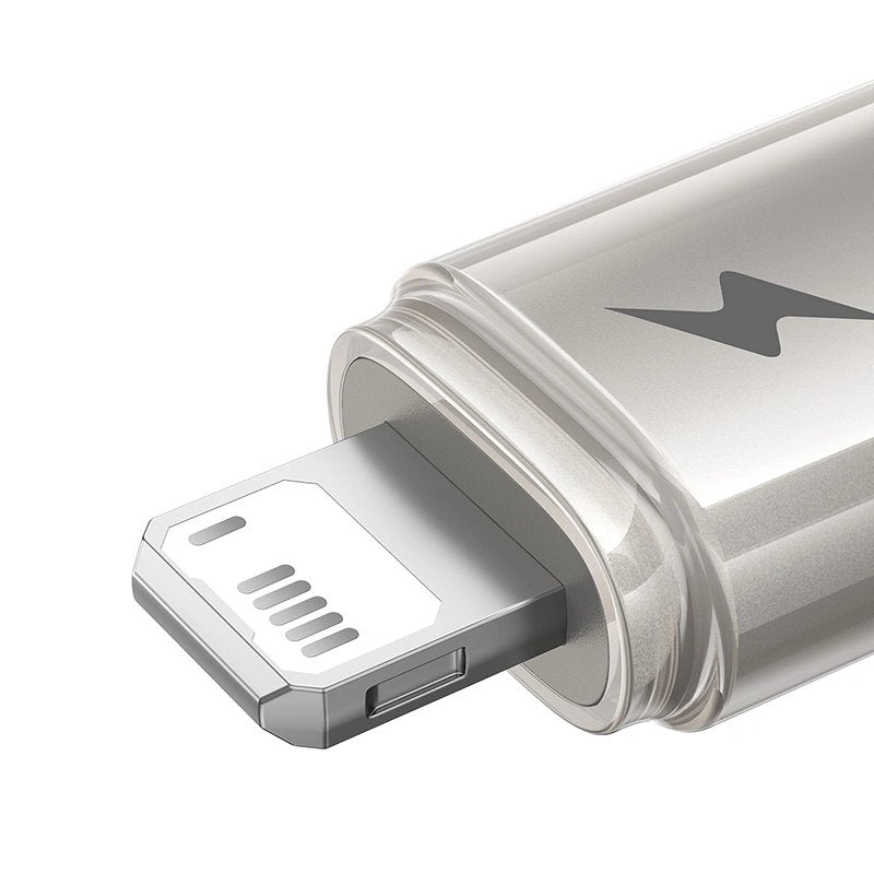 Titanium Alloy Fast Charging Cable Usb To Ip 2.4a 2m Galaxy Titanium Gold