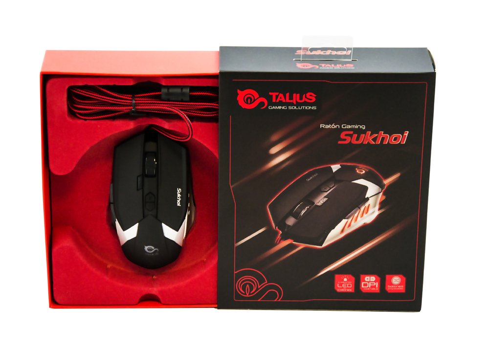 Talius Raton Gaming Sukhoi 2500dpi 8 Botones Black