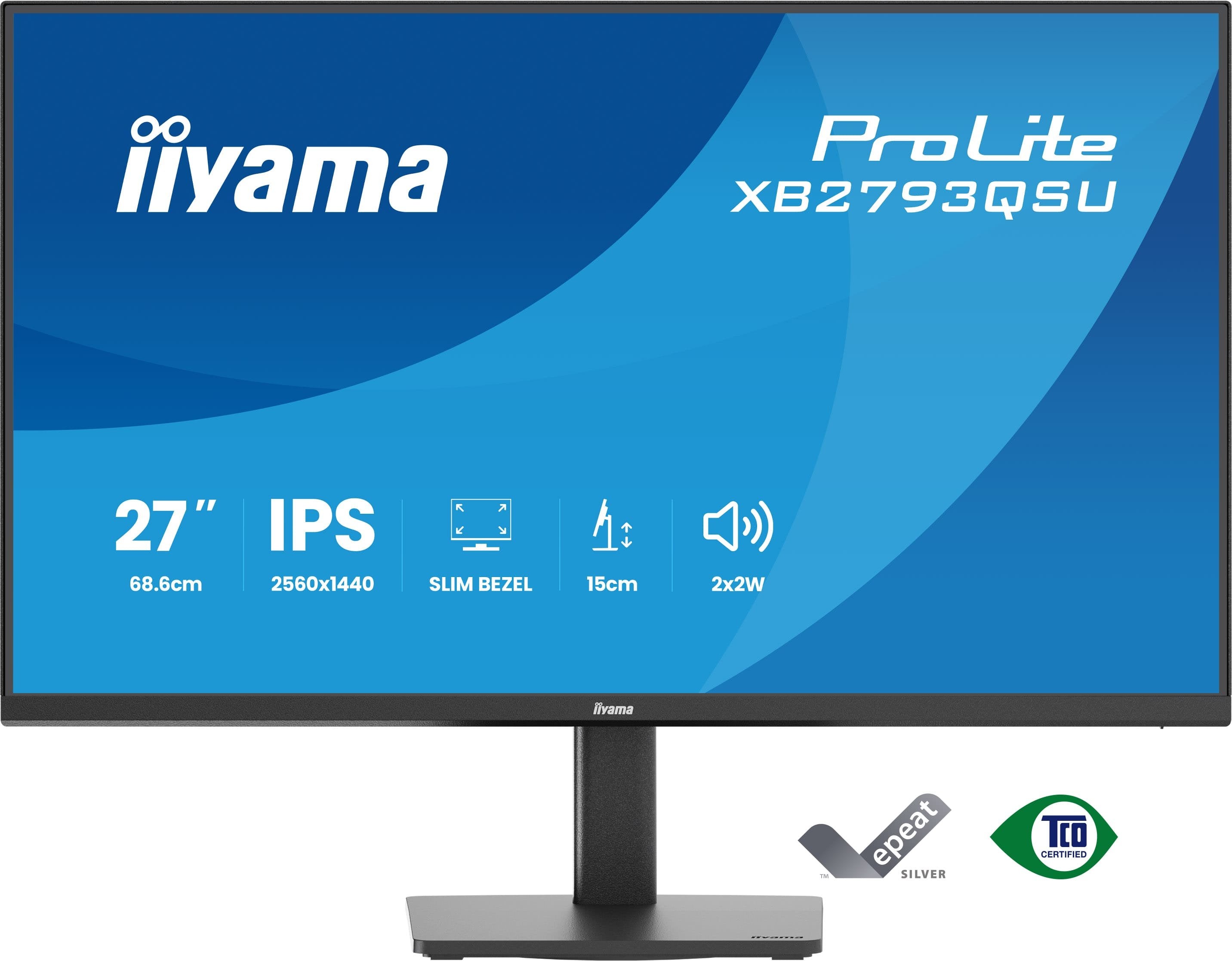Iiyama 68.6cm 27" Xb2793qsu-B1 16:9 Hdmi+Dp+2xusb Ips