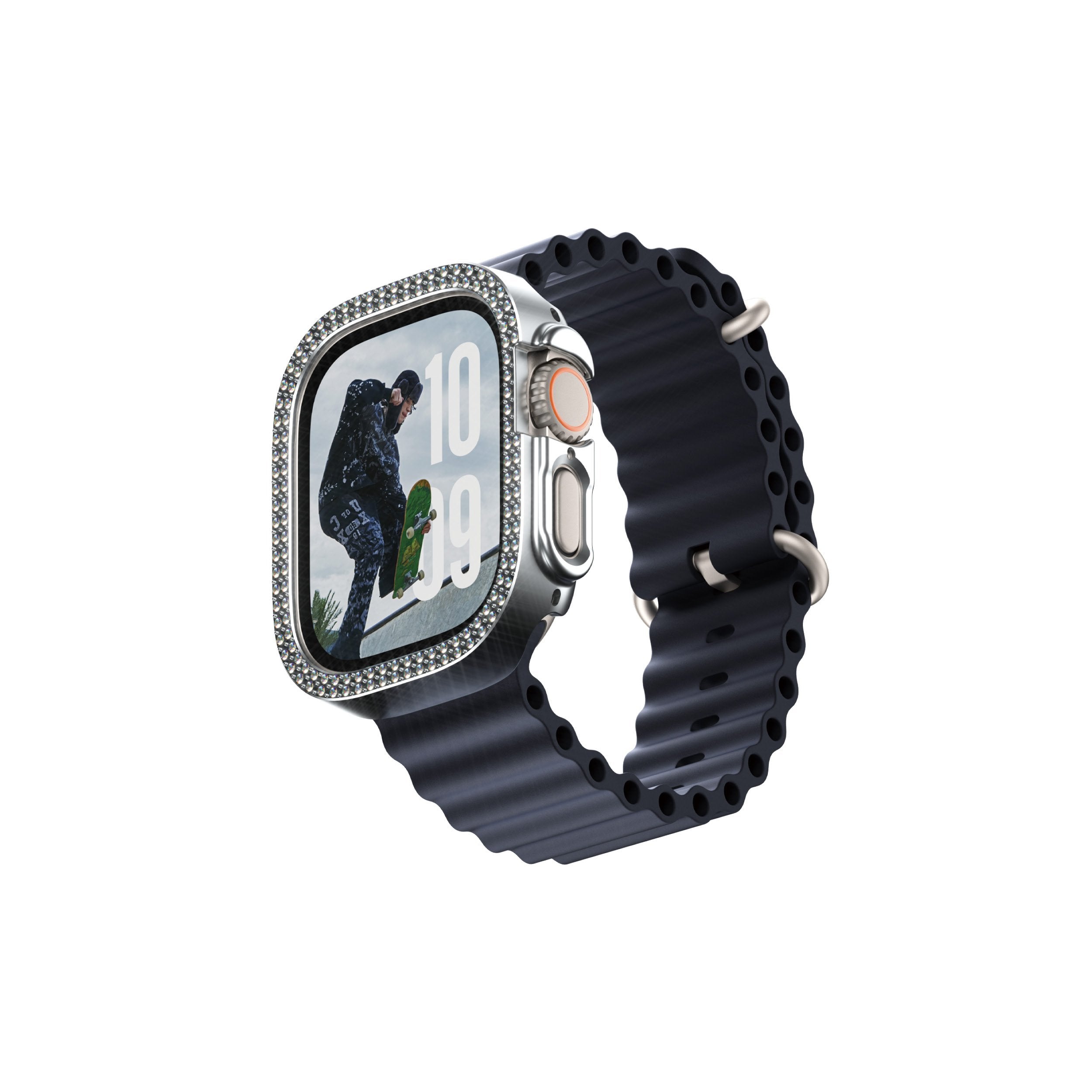 EAN 5715685003790 - PanzerGlass SAFE. by ® Bling Bumper Silver Apple Watch Ultra 3 | Ultra 2 | Ultra | 49mm funda para teléfo imagen 1