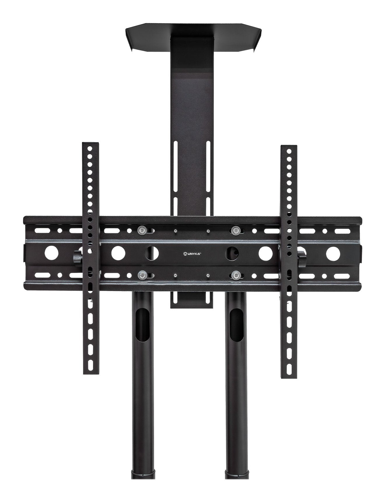 Unykach Soporte De Suelo Con Ruedas Para Pantallas 32"-75" - Bloqueo De Ruedas - Dos Bandejas - Peso Max 45kg - Vesa
