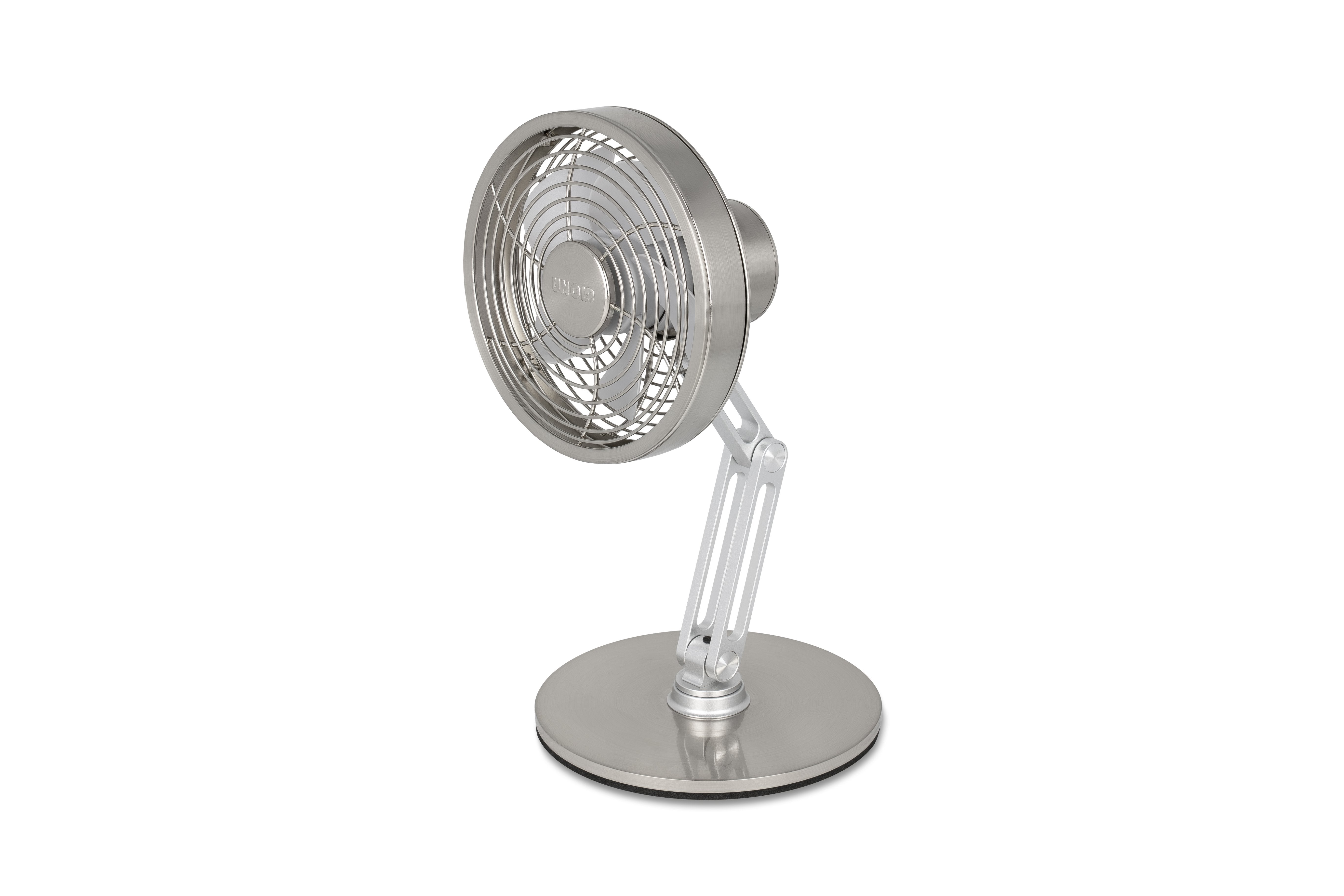 EAN 4011689867057 - Unold 86705 Akku-Tischventilator STEEL FLEX Cromo 14 cm imagen 1