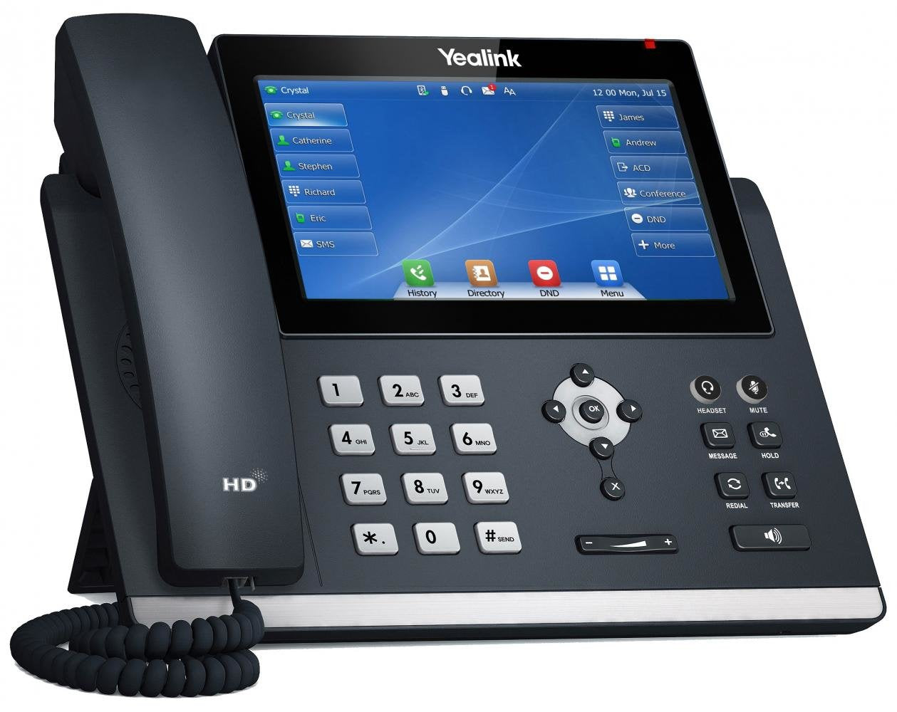 Yealink Telefono T48u 16 Cuentas Sip Poe Gris Yea_b_t48u