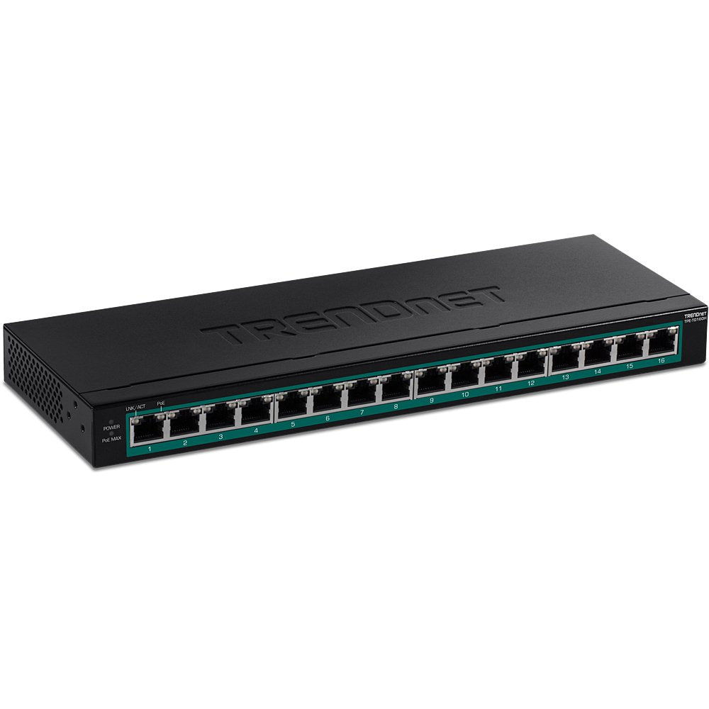 Trendnet 16-Port Gigabit Poe+ Switch(123w)