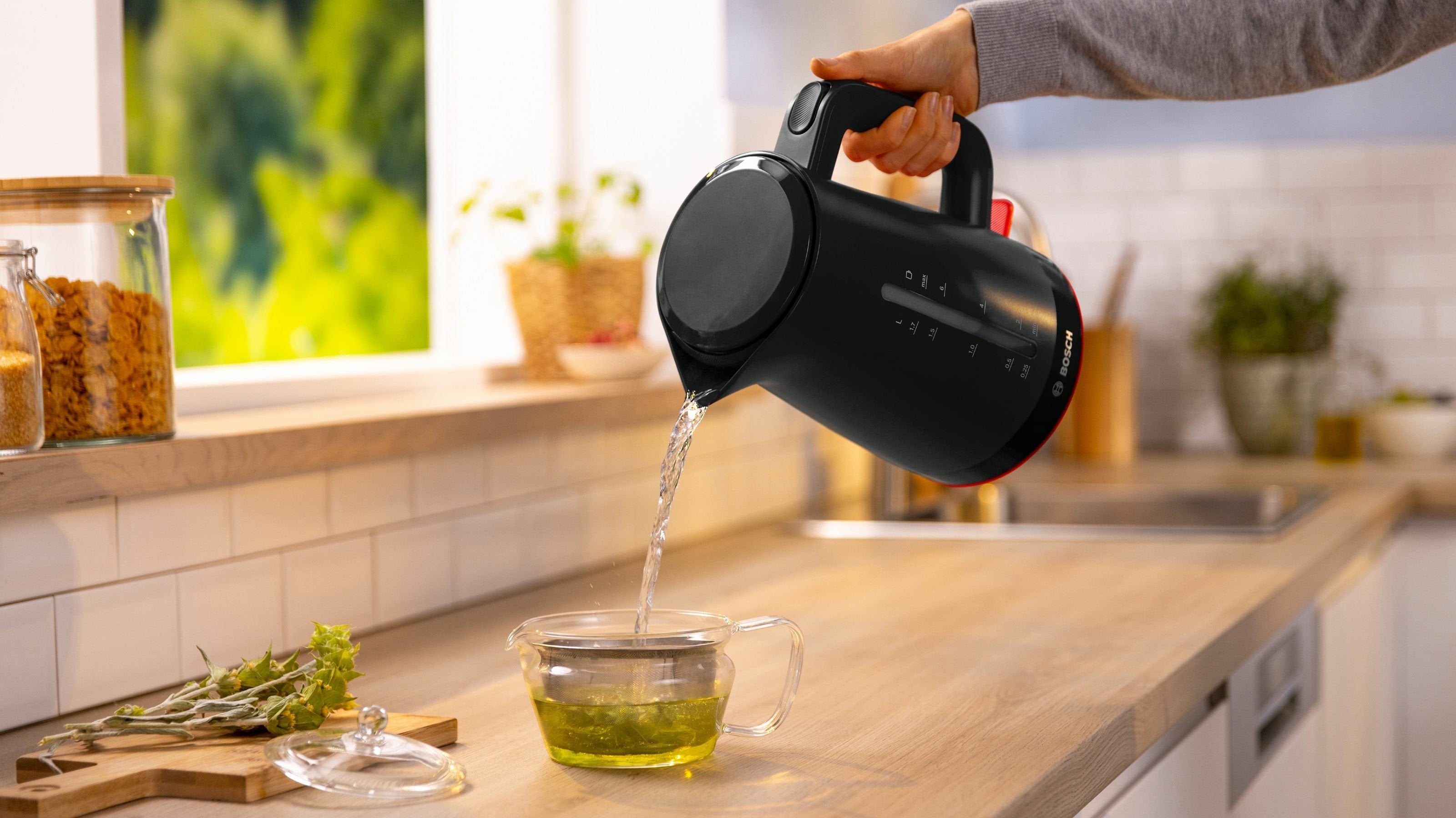 Hervidor  Bosch Home Twk3m123 De Agua Negro