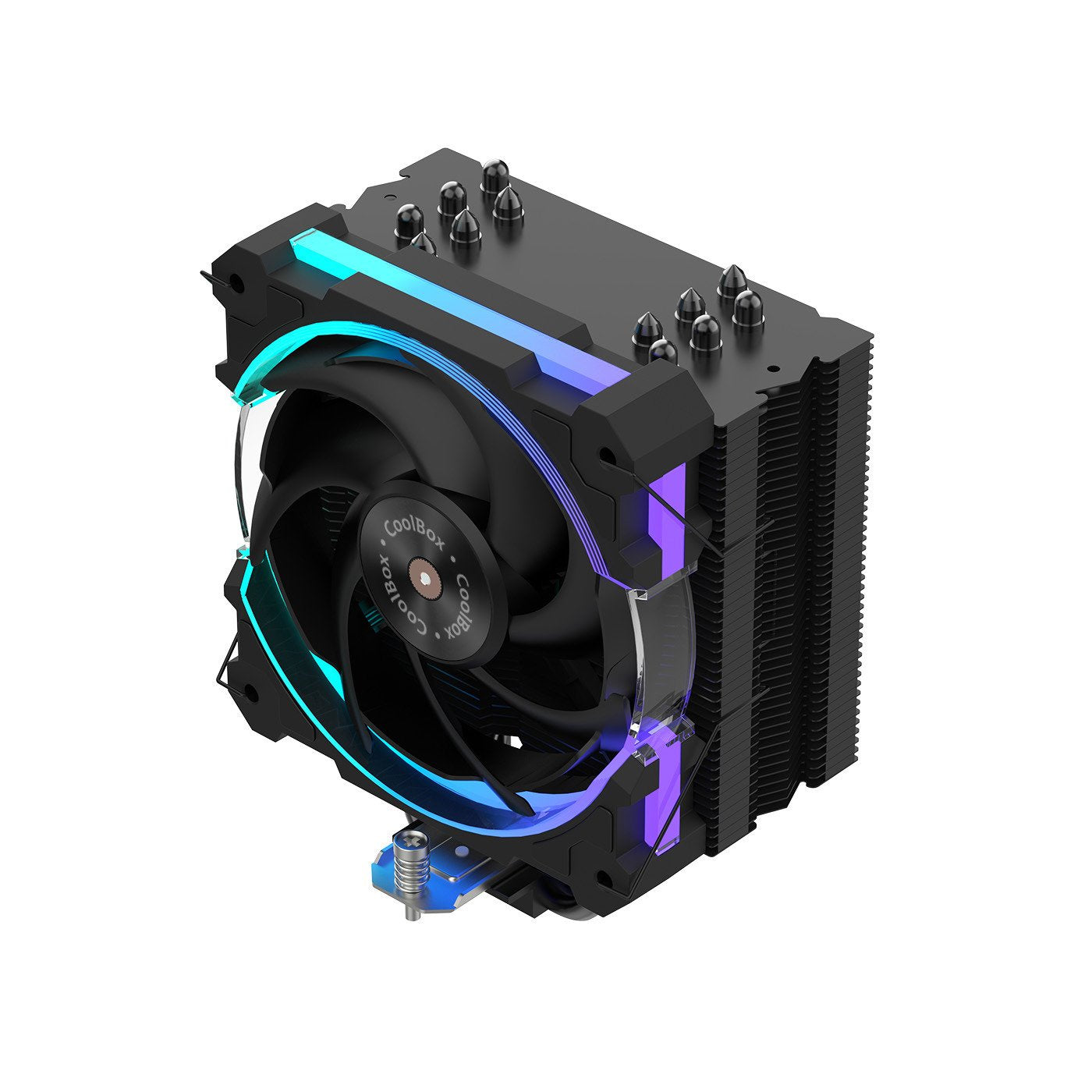 Coolbox Gaming Disipador Cpu Argb 6 Heatpipes 240w Tdp