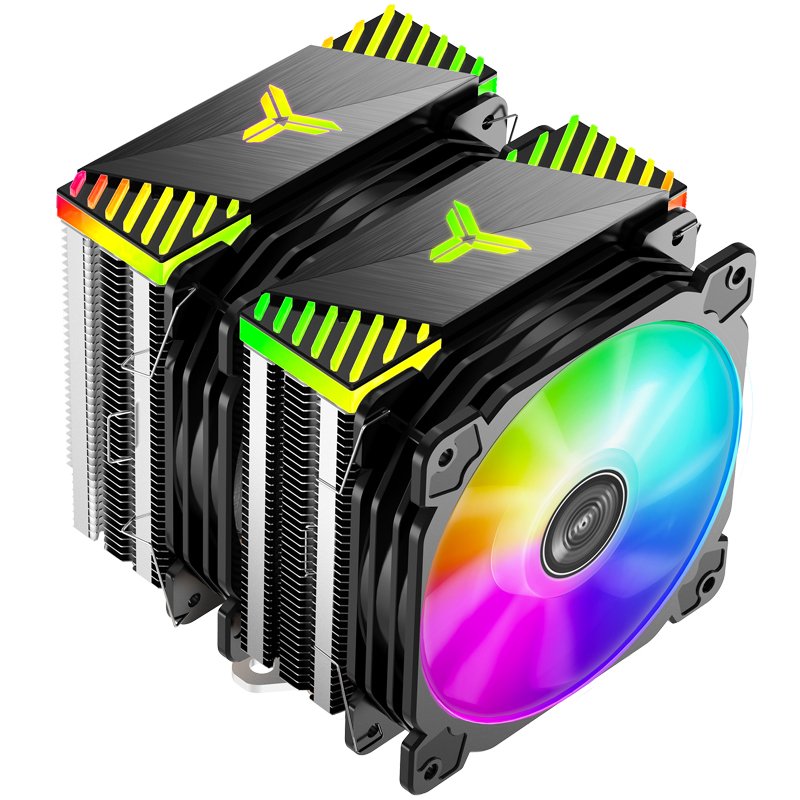 K Jonsbo Cr-2000 Gt Cpu Disipador Dual Tower, Argb - 2x 120mm, Negro