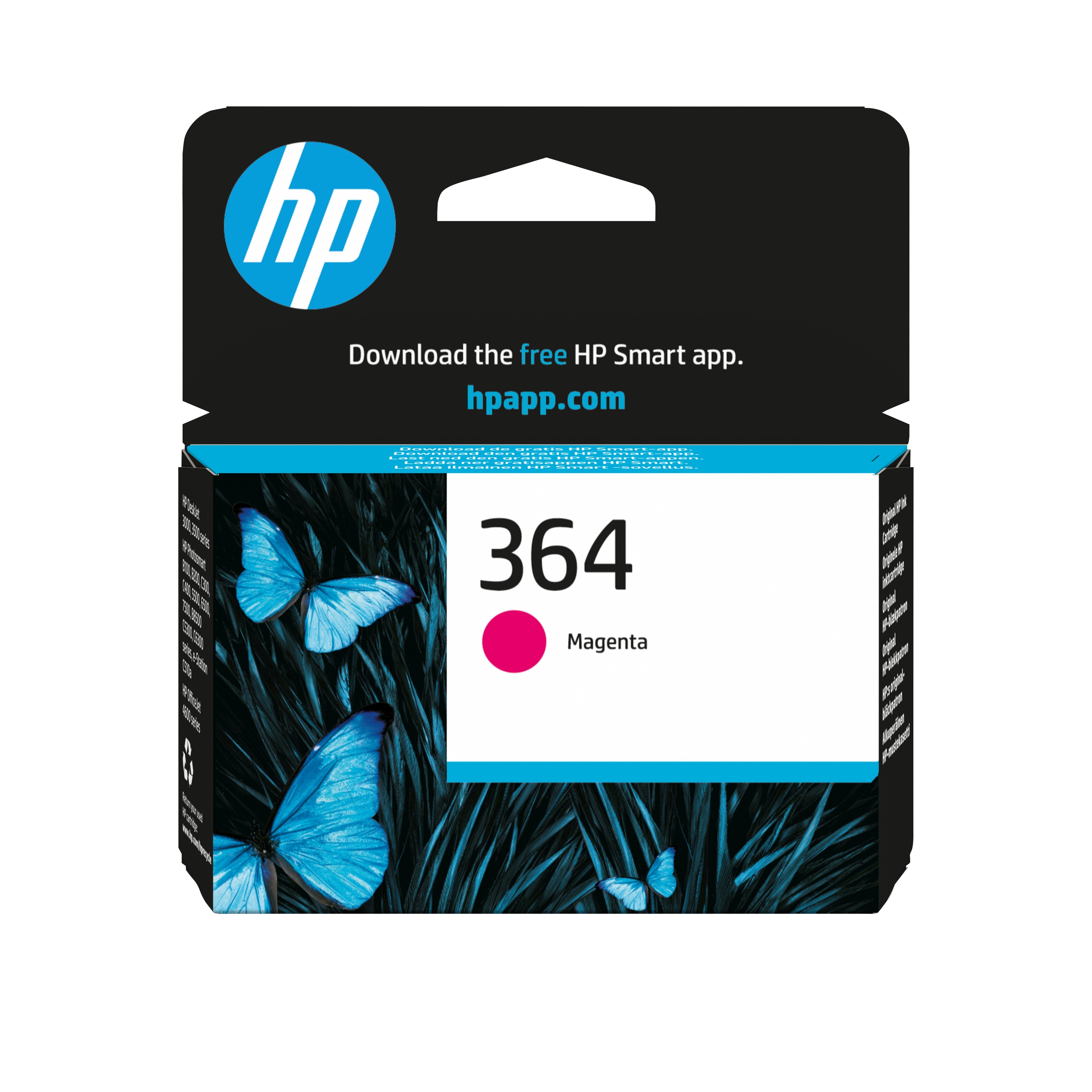 EAN 0883585705399 - HP 364 Magenta Original Ink Cartridge cartucho de tinta 1 pieza(s) Rendimiento estándar imagen 1