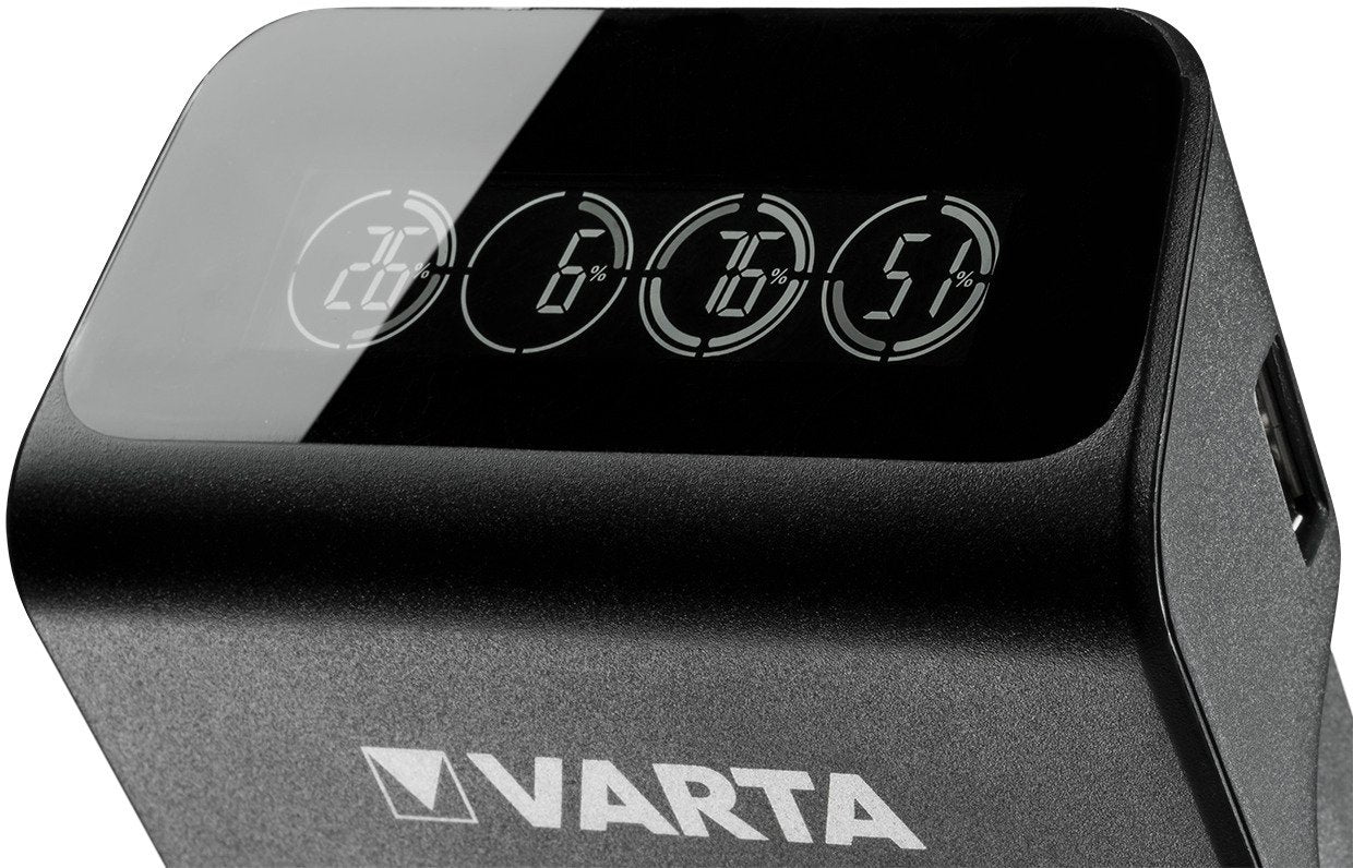 Varta Lcd Pug Cargador + . 4 Pilas 2100 Mah Aa
