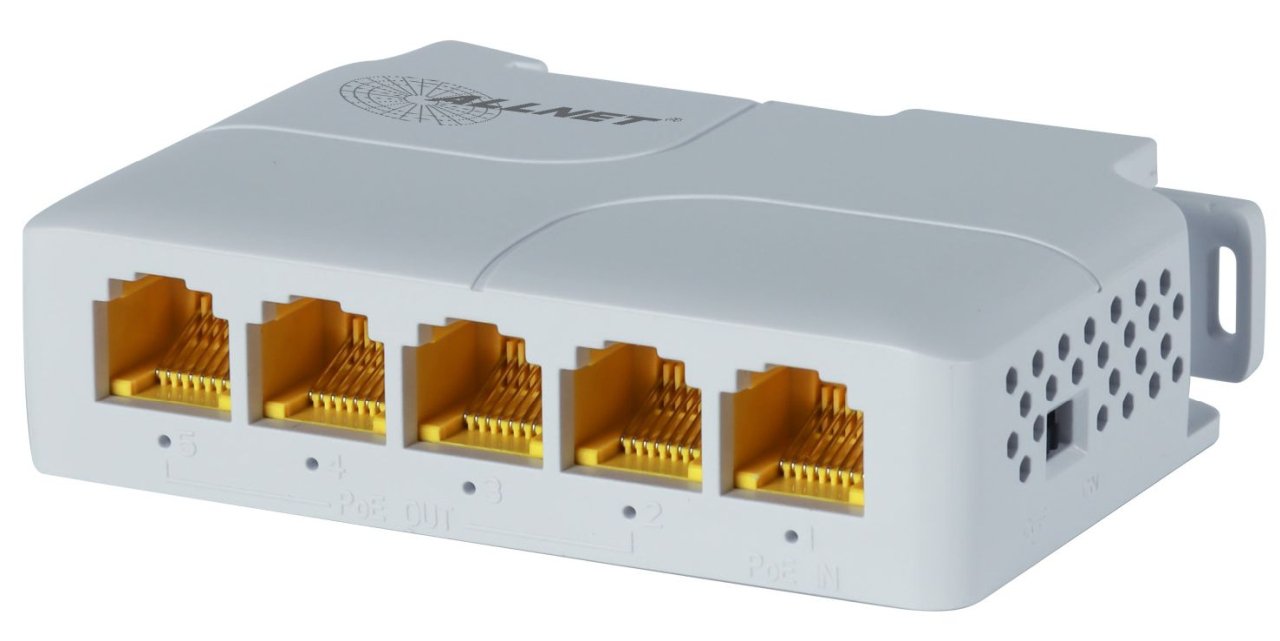 Allnet Switch Unmanaged 5 Port &Hll 5x Gbe &Hll Poe Hdget 85w &Hll 1x Bt Out, 3x Poe Af/At Out, 1xpoe Bt 90w In &Hll Ventiladorlos, Din, Pd-Input &Hll All-Sg8005pd-Bt90