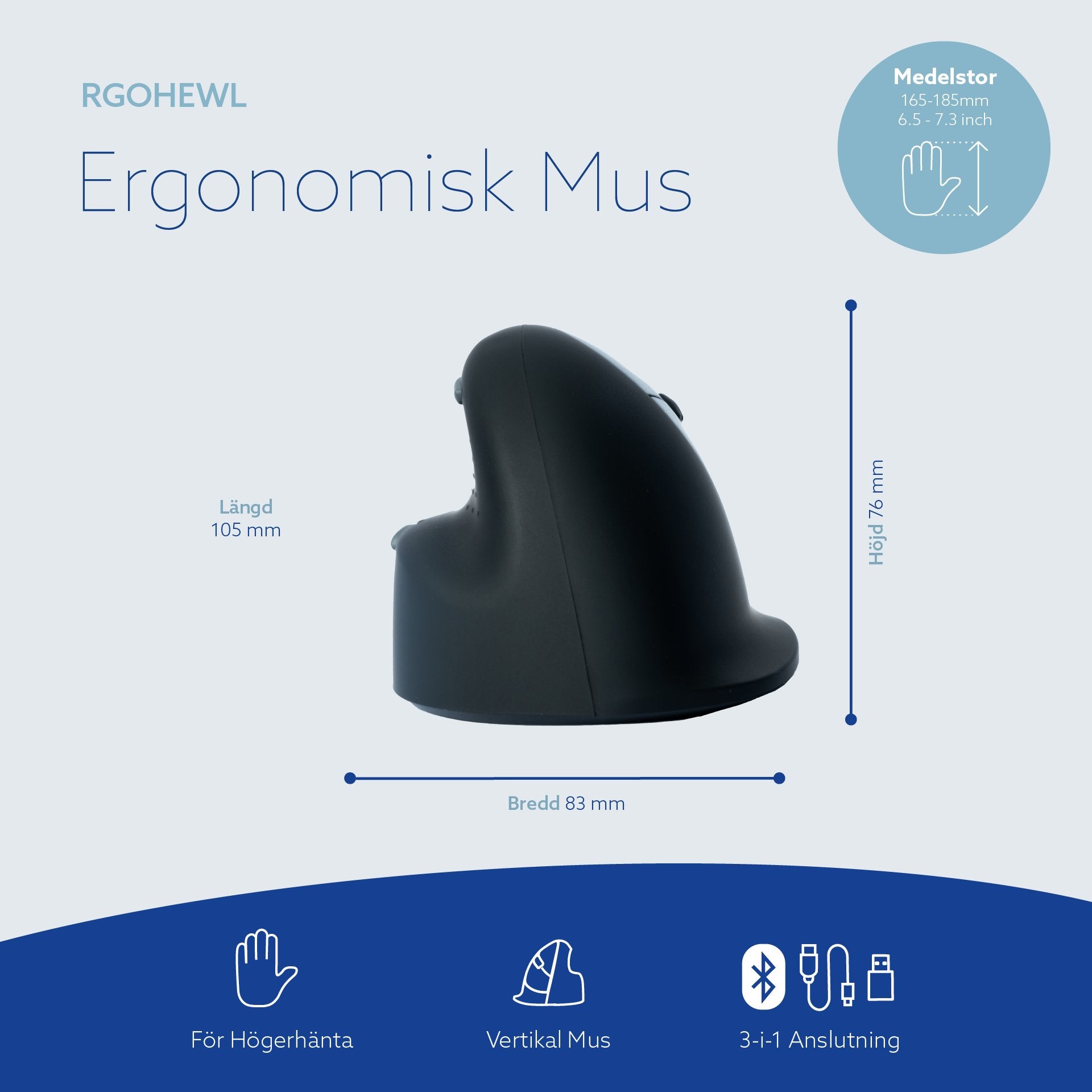 EAN 8719274491910 - R-Go Tools RGOCONMWLWH teclado numérico Portátil imagen 8