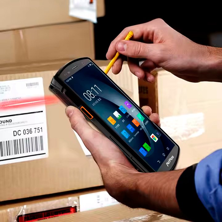 Avpos Capturador Pda Dc80 5.7" Octacore - 8gb - 128gb - Wifi Bt Nfc 4g  - 4300mah - Escaner De Codigos De Barras 2d