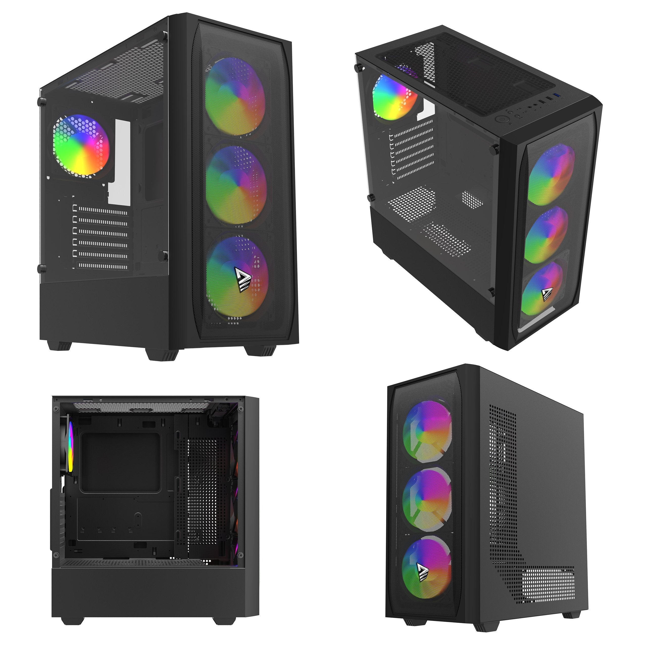 Savio Noctis Flow Rgb Cubo Negro