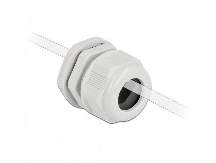 Delock Cableverschraubung Pg21 Für Flachcable Grau 2 Stück