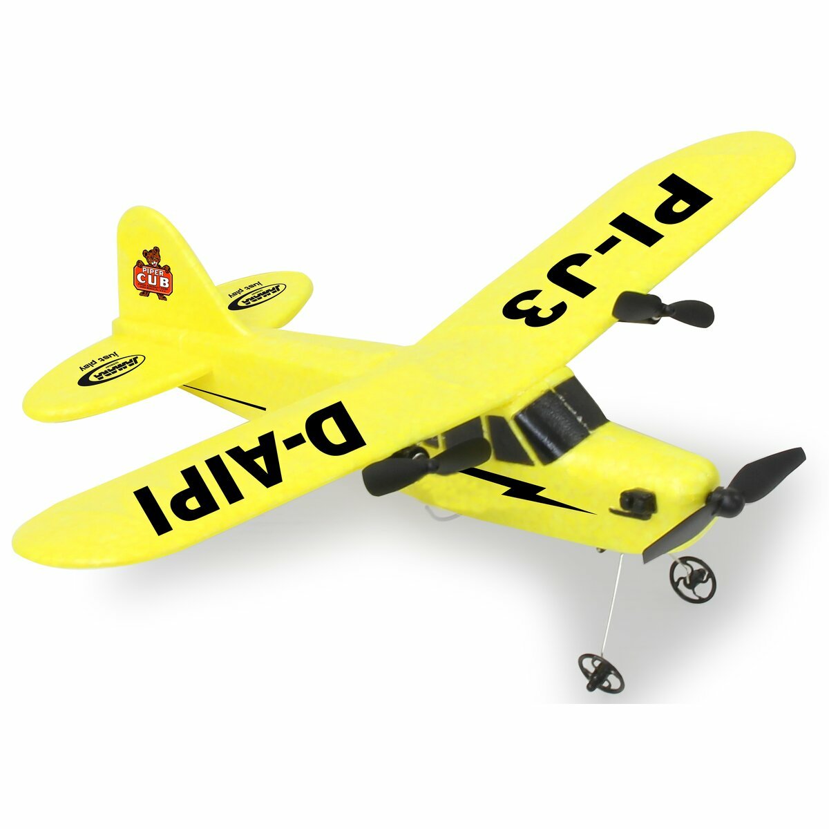 Jamara Piper J3-Cub Modelo Controlado Por Radio Avión Motor Eléctrico