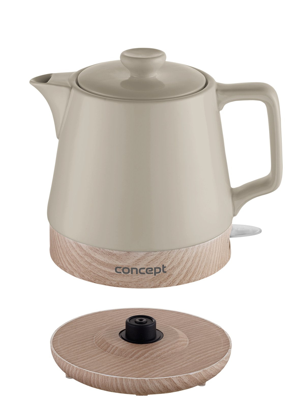 Tetera Concept Rk0061  Eléctrica 1 L 1200 W Marrón, Madera