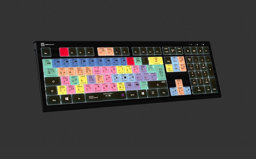 EAN 5707795018832 - Logickeyboard LKB-PPROCC-A2PC-DE teclado Ratón incluido Juego USB QWERTZ Alemán Negro imagen 2