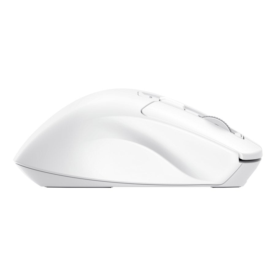 Mouse Trust Wireless Niven Bt/2.4ghz 7 Botones 800-3200dpi Recargable Color Blanco.