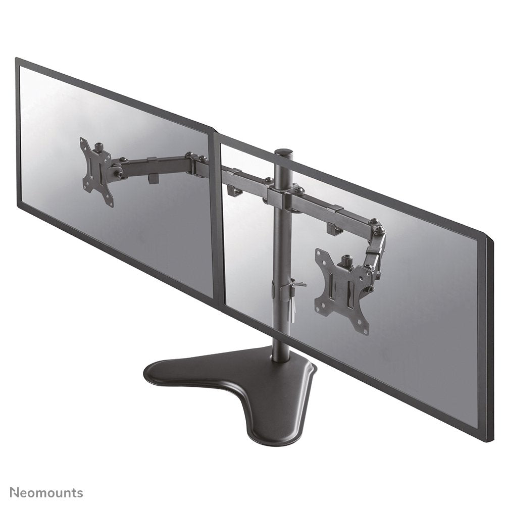 Newstar  Negro Fpma-D550ddblack El Fpma-D550ddblack Es Un Soporte De Escritorio Con 3 Puntos De Giro Para 2 Pantallas Lcd/Led/Tft De Hasta 32".