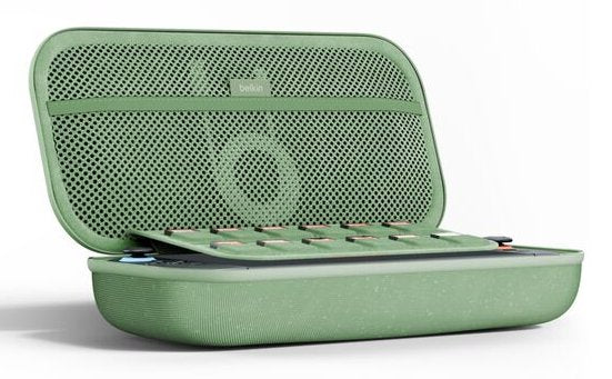 EAN 0745883929474 - Belkin ENA001hqSE-V2 Estuche de viaje Nintendo Malla, Poliéster, Terciopelo Verde imagen 5