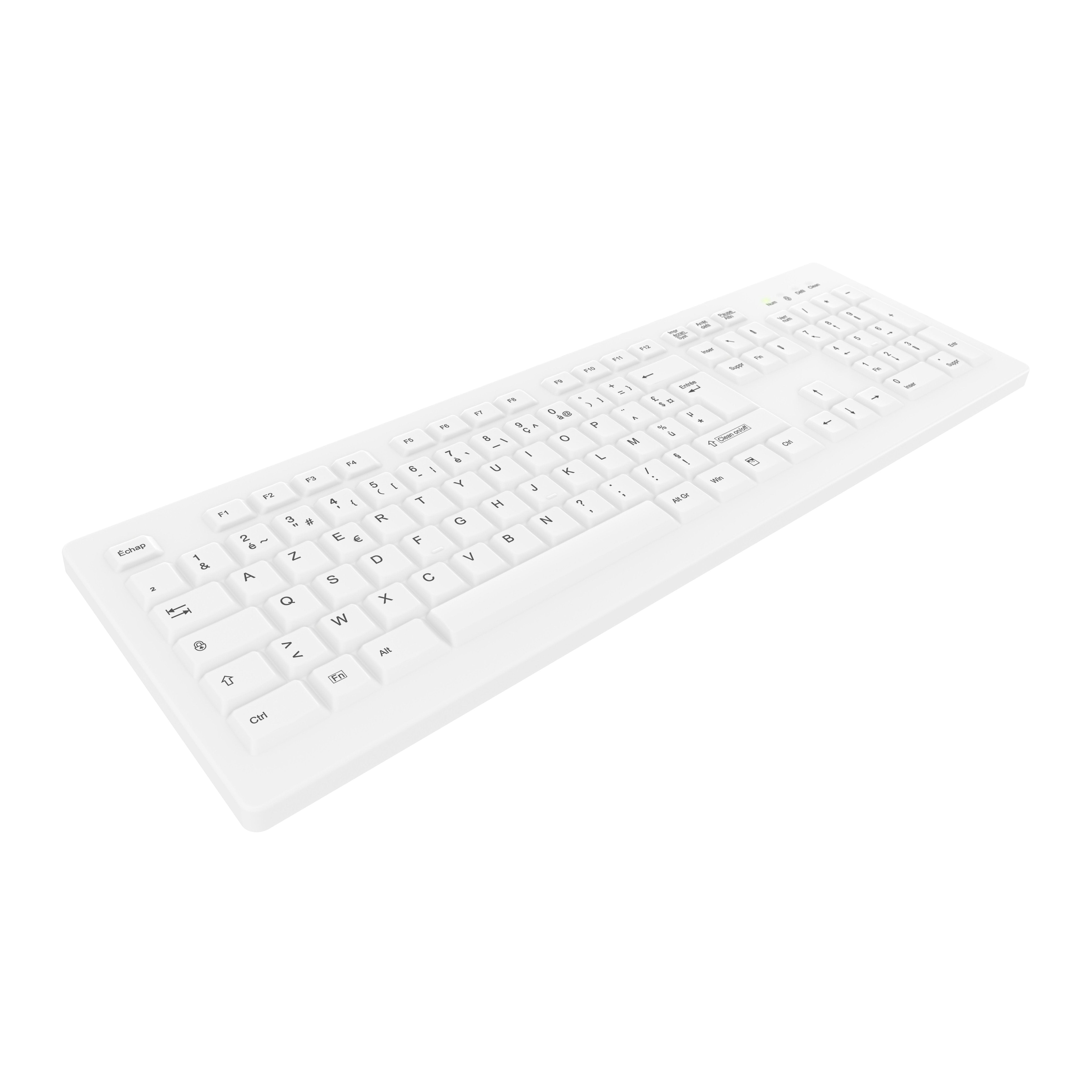 EAN 4025112098383 - Contour Design Active Key AK-C8100F-FU1-W/FR teclado Médico RF inalámbrico AZERTY Francés Blanco imagen 2