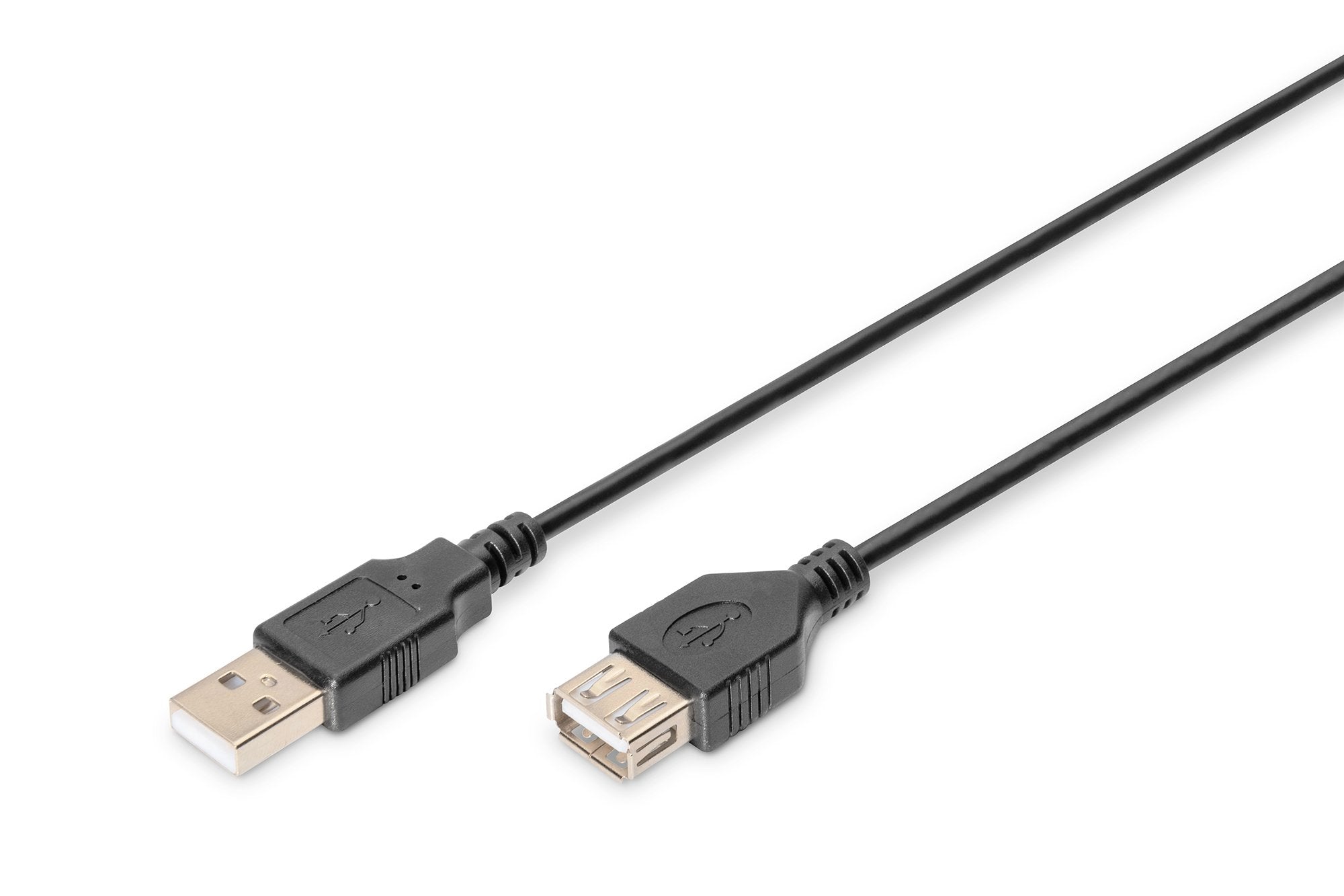 Cable Usb 2.0 Am/Ah Alargador Macho/Hembra 1.8m Negro