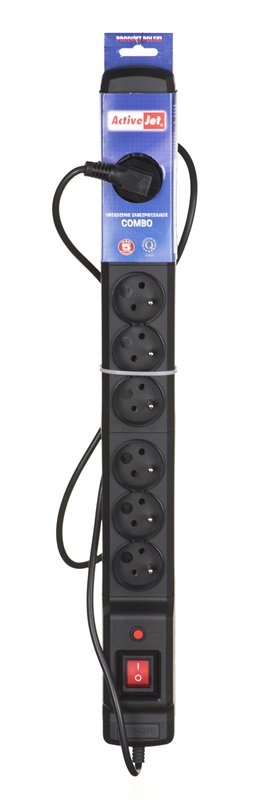 EAN 5901443115649 - Activejet COMBO 9GN 5M base múltiple 9 salidas AC Interior Negro imagen 3