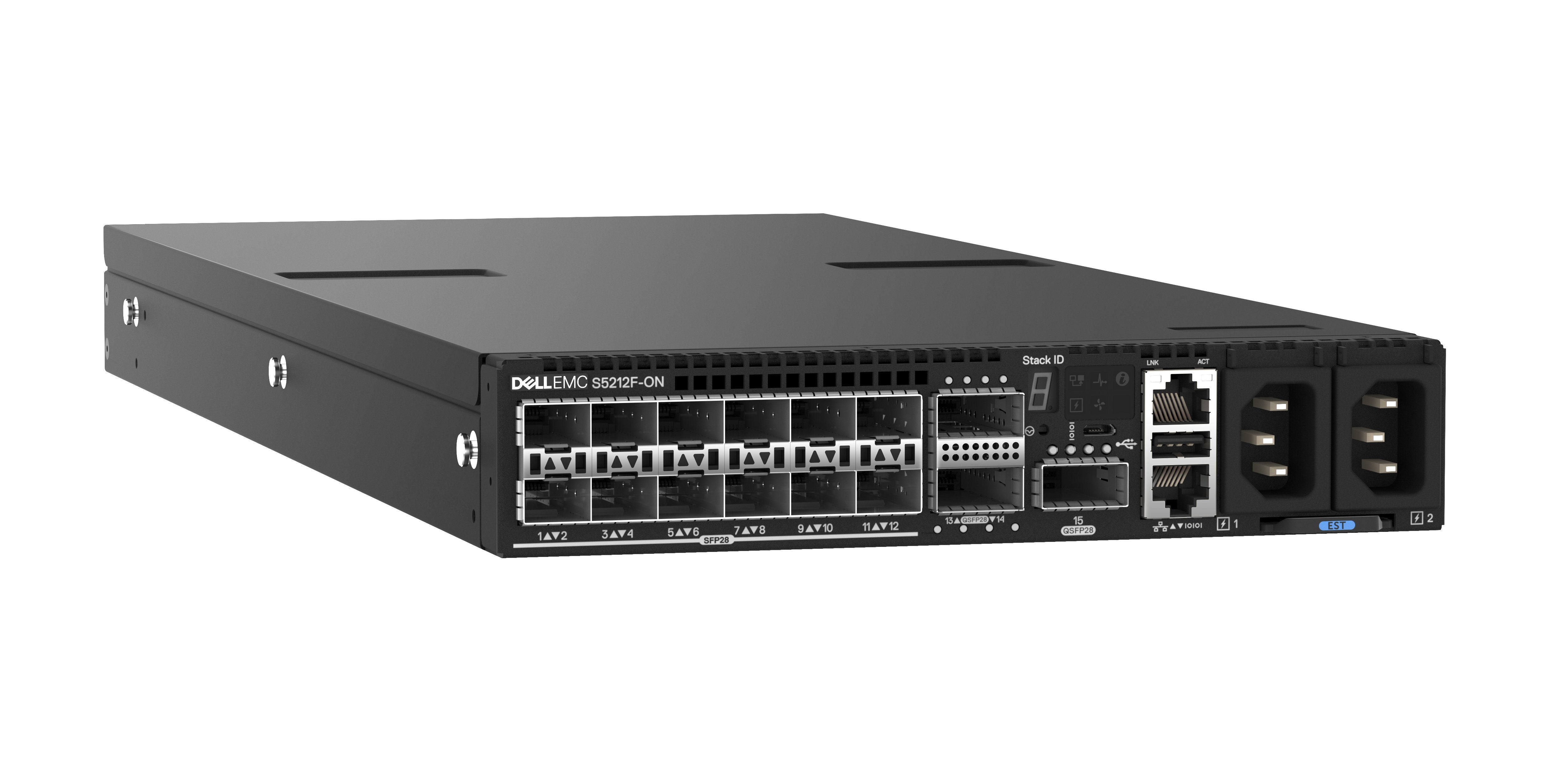 Dell Switch S5212f 12sfp28 3qsfp28 12x25gbit 3x100gbit Rojound.Netzteil