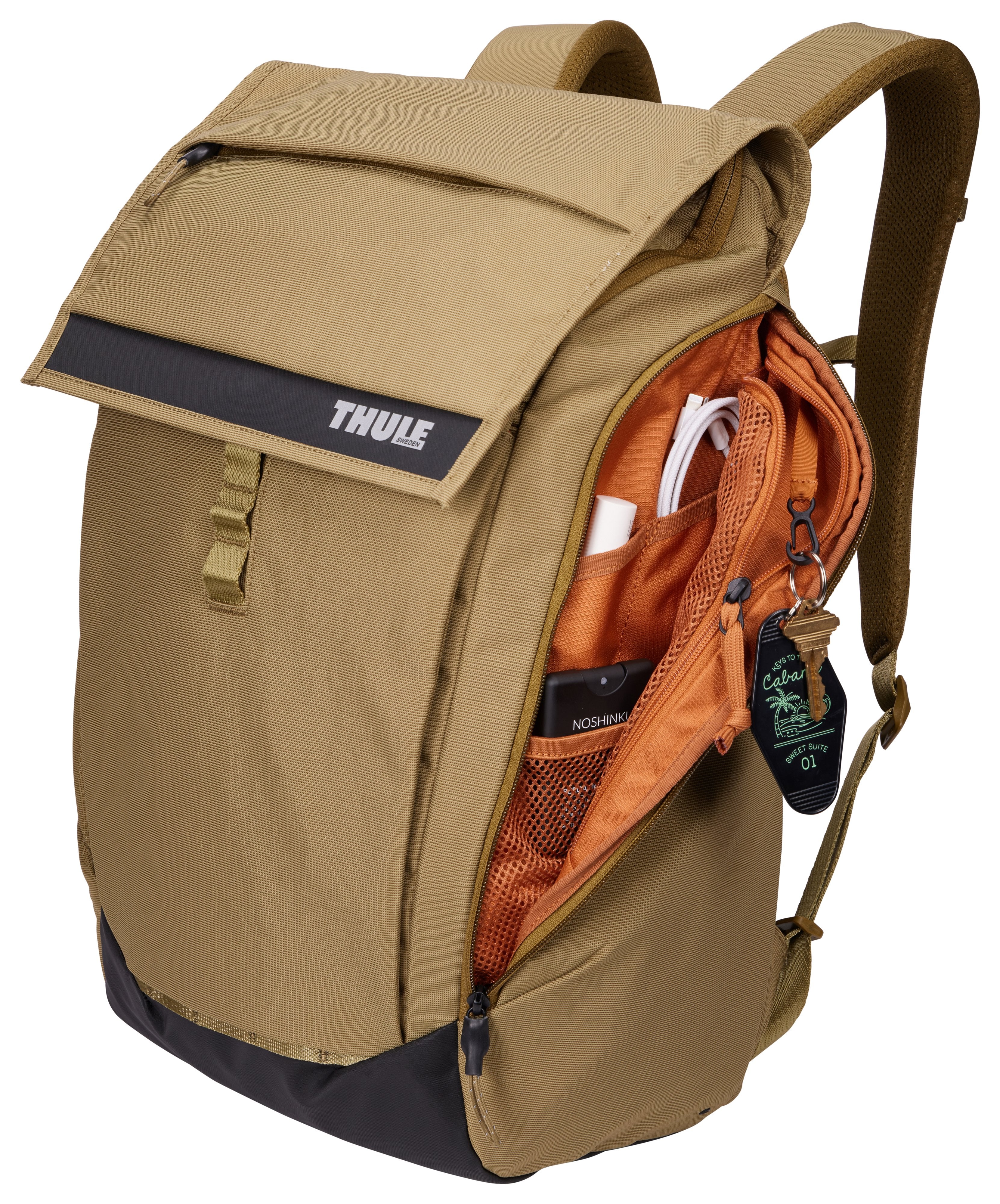 Mochila Thule Paramount Parabp3216 Nutria  Informal Caqui Nylon, Poliéster
