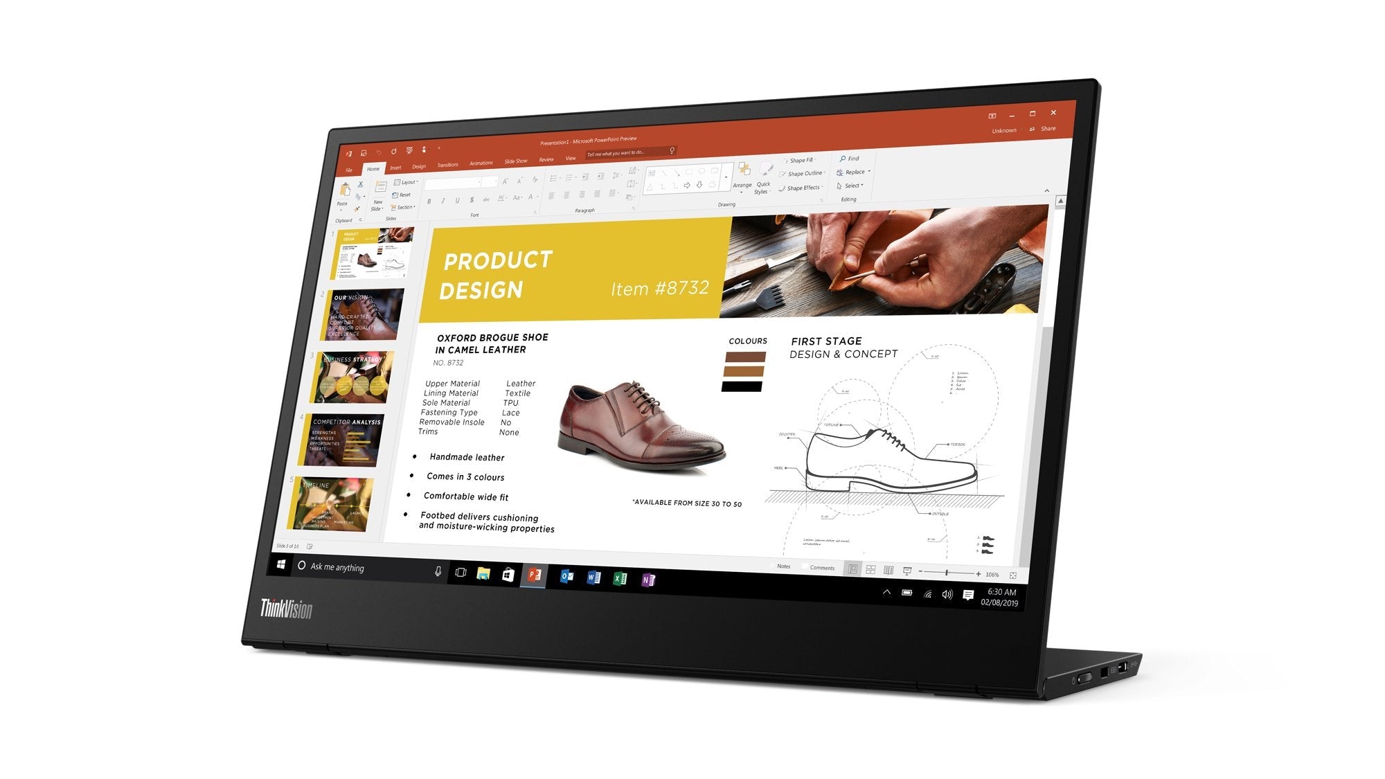 EAN 0193386077527 - Lenovo ThinkVision M14 LED display 35,6 cm (14") 1920 x 1080 Pixeles Full HD Negro imagen 5