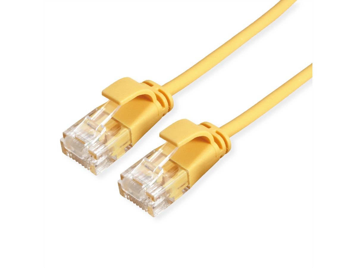 Roline Verde Utp Cable De Red Cat.6a (Class Ea), Lsoh, Slim, Gelb, 1 M