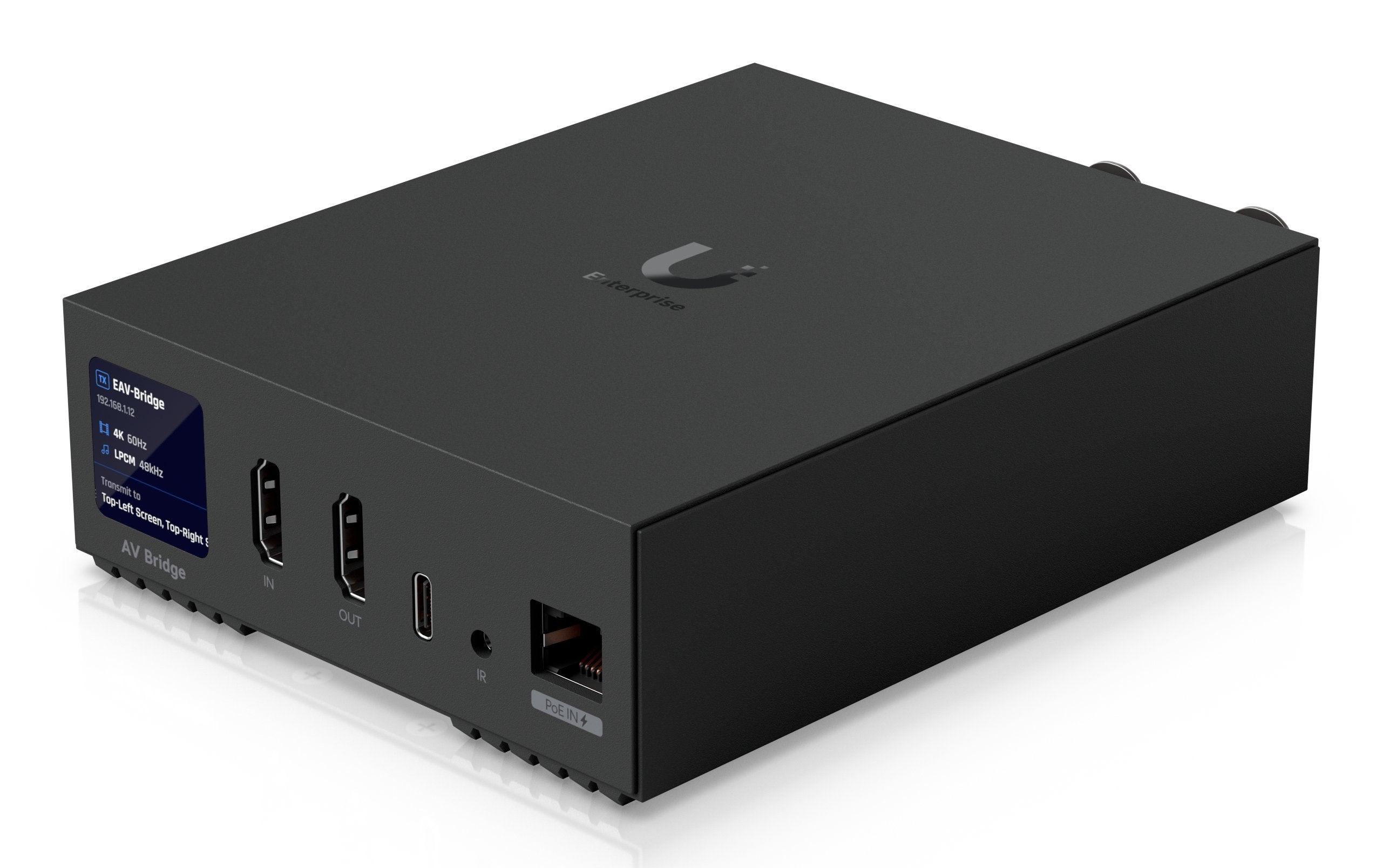 Ubiquiti Eav-Bridge Enterprise Audio/Video Bridge 4k60 Hdmi Xlr Poe+