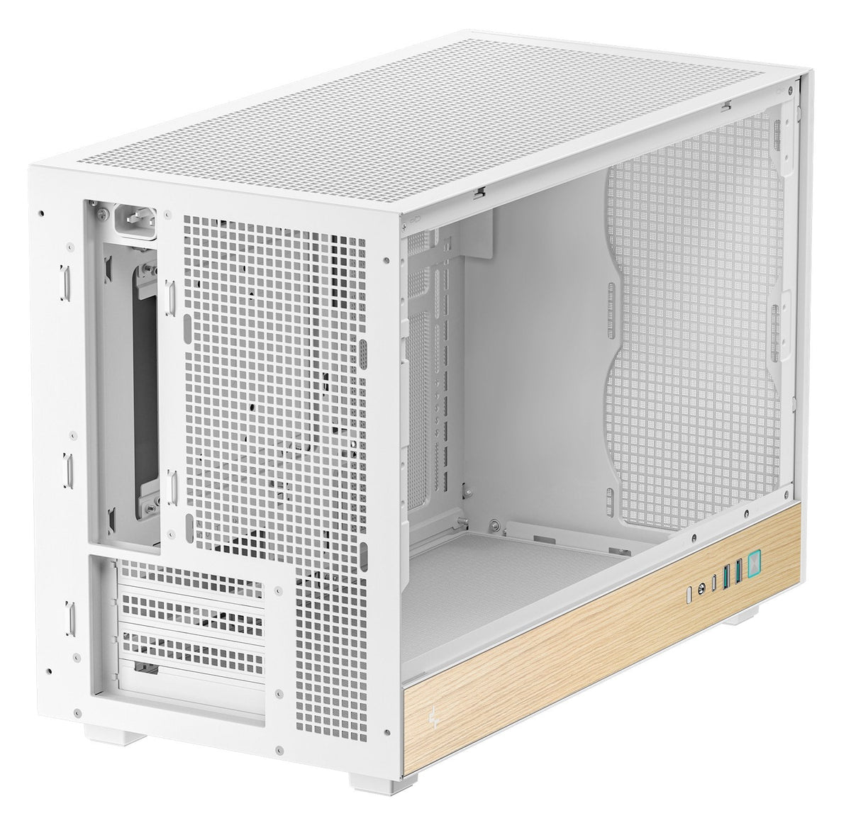Caja Pc Micro-Atx Semitorre Deepcool Ch260woodwh Blanca Y Madera R-Ch260-Whnwm0-G-1