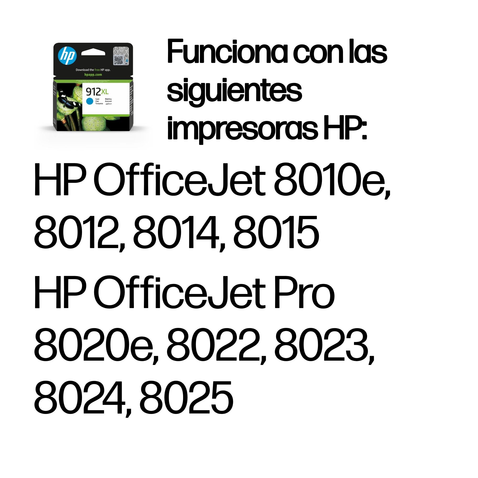 Hp 912xl - 8.5 Ml - Alto Rendimiento - Cian