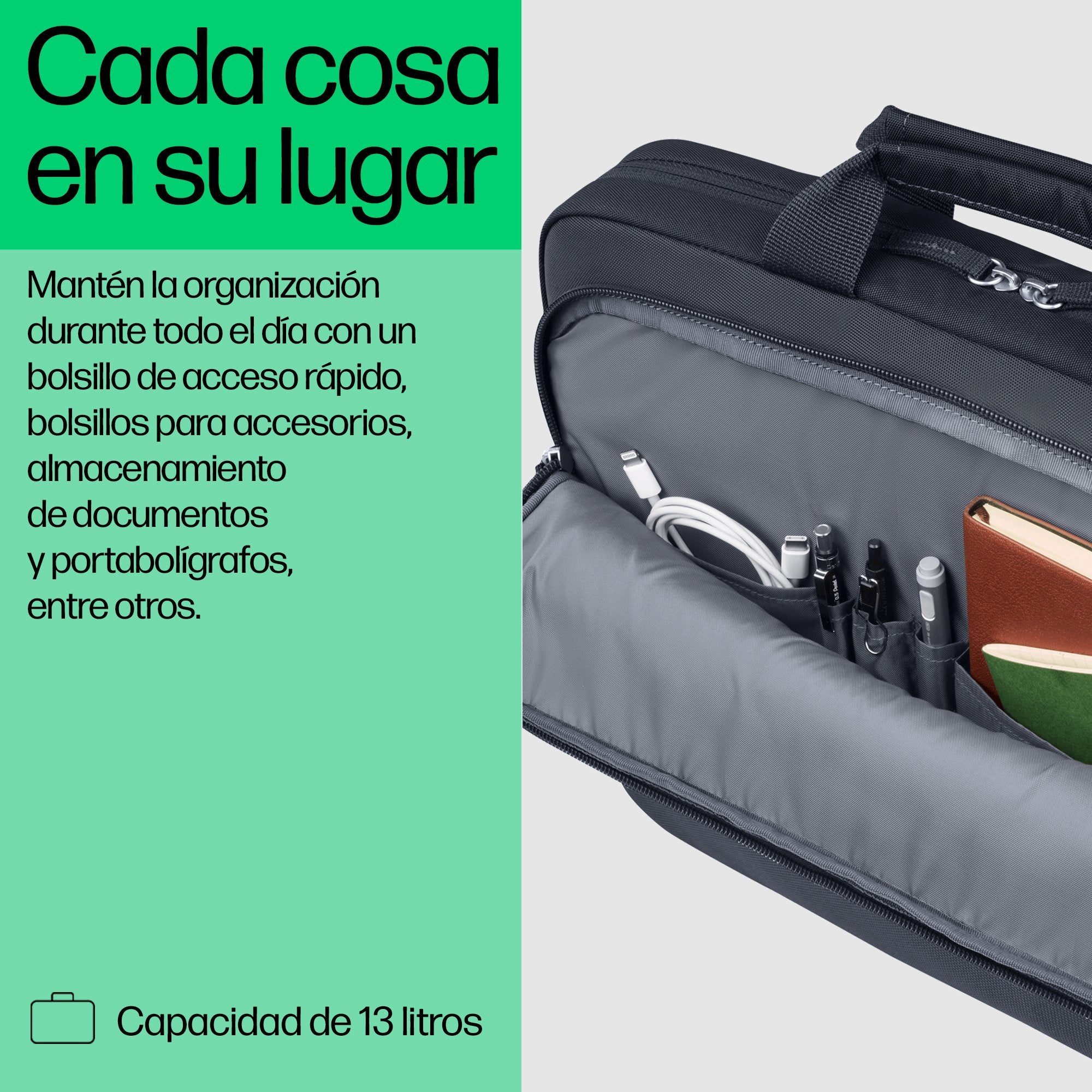 EAN 0198122601950 - HP Everyday 16 Odyssey Gray Laptop Bag 40,9 cm (16.1") Maletín Gris imagen 6
