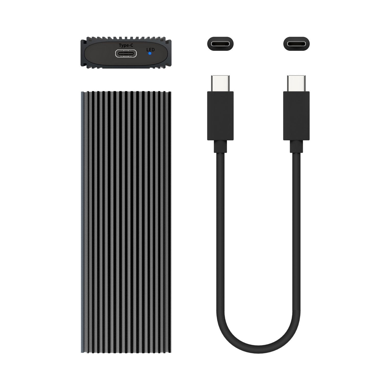 Aisens Caja Externa Para Disco Ssd M.2 Nvme Usb 3.2 Sin Tornillos Asm2-023gr