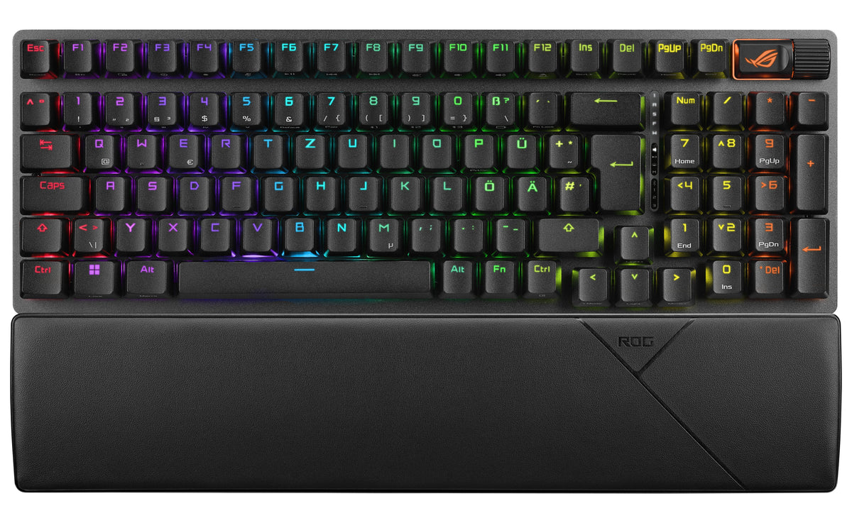 Asus Rog Strix Scope Ii 96 Wireless Teclado Juego Usb + Rf Wireless + Bluetooth Qwerty Inglés De Ee. Uu. Negro